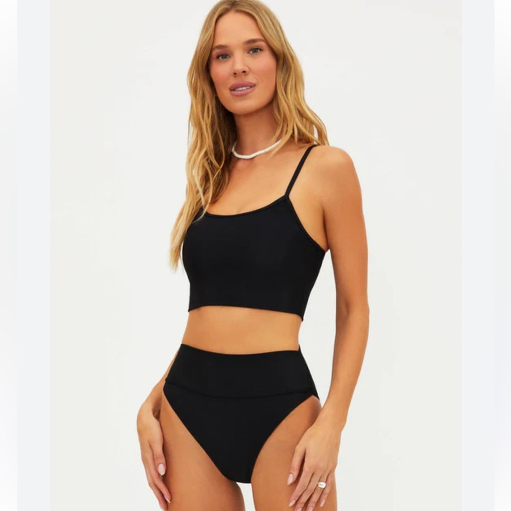 Women Cross Wrap Halter Bikini Set High Waisted Two Piece Swimsuit L